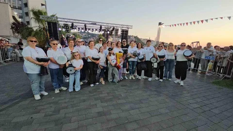 Zonguldak'ta Kadınlardan Ritim Gösterisi
