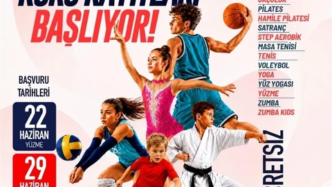 Denizli'de Ücretsiz Spor Kursları Başlıyor