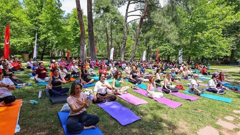 Çamlık Kent Ormanı’nda Yoga Etkinliği