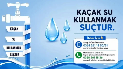 Sinop'ta Kaçak Su Kullanımına Cezalar Kesildi
