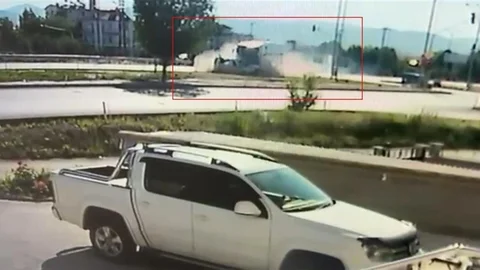 Isparta'da Feci Kaza Anı Kamerada