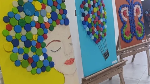 Düzce'de Atıklarla Sanat Sergisi Açıldı