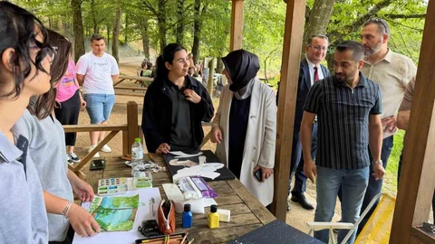 Düzce'de Öğrenciler Sanatla Buluştu