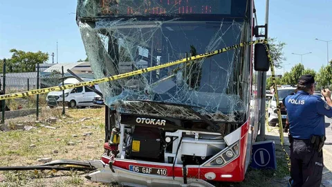 Ankara'da EGO Otobüsü Kazası