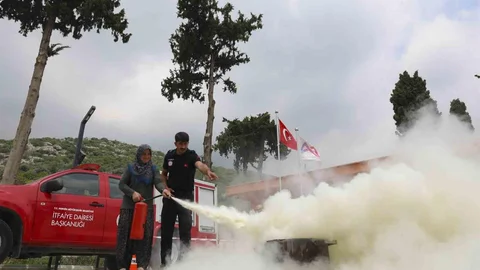 Mersin'de Kadın Üreticilere Yangın Eğitimi