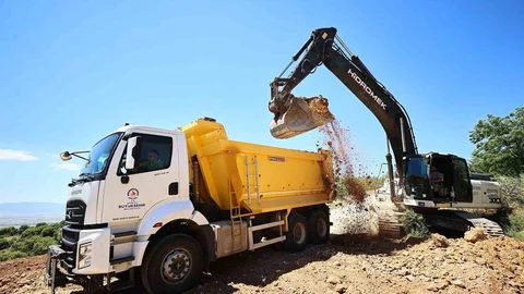 Denizli'de Yol Çalışmaları Başladı