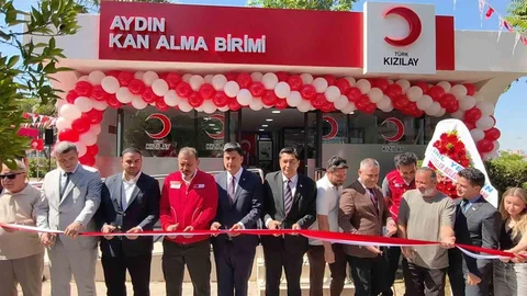 Aydın'da Kızılay Kan Bağış Merkezi Açıldı