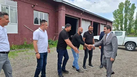 Arpaçay Kaymakamı Akköz'den Veda Ziyareti