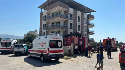 Aydın'da Çatı Yangını
