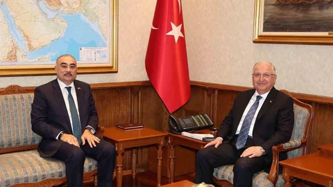 Bakan Güler, Azerbaycan Büyükelçisi Memmedov'u Ağırladı