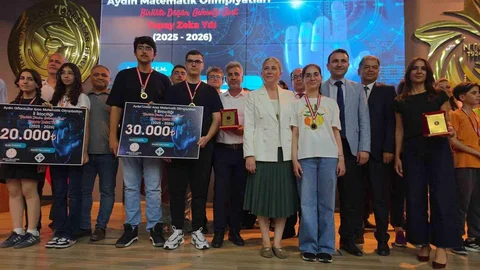 Matematik Olimpiyatları Ödülleri Aydın'da Sahiplerini Buldu