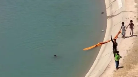 Batman'da Sulama Kanalında Kurtarma Operasyonu