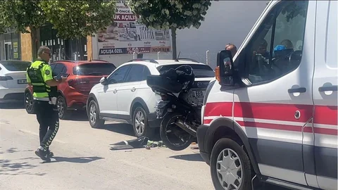 Çorum'da Motosiklet Kazası