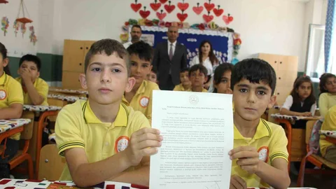 Şırnak'ta Öğrencilere Duygusal Mektup