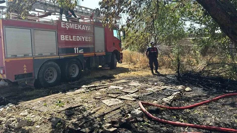 Aksaray'da Müstakil Evde Yangın Çıktı