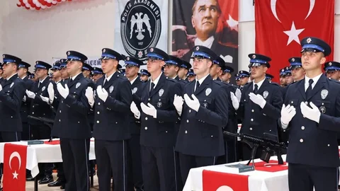 Merzifon'da 162 Polis Adayı Mezun Oldu