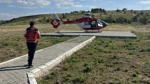 Erciş’ten Van’a Hava Ambulansı Gönderildi