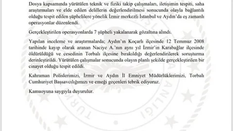 Aydın'daki 18 Yıllık Kayıp Vakası Çözüldü