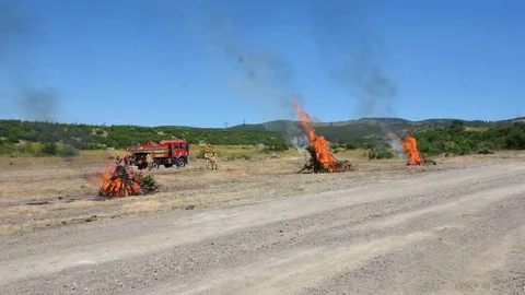 Kütahya'da Orman Yangını Tatbikatı Yapıldı