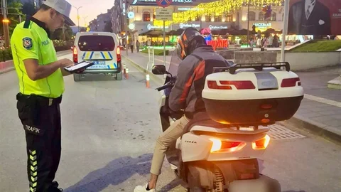 Bilecik'te 280 Motosiklet Sürücüsü Denetlendi