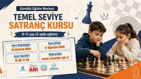 Nevşehir'de Çocuklara Satranç Kursu Başlıyor
