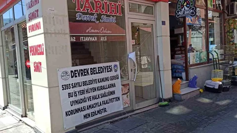 Devrek'te İşyeri Mühürlendi