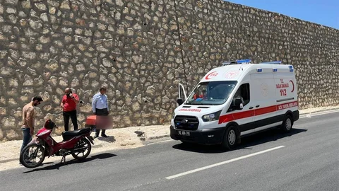 Adıyaman'da Motosiklet Devrildi