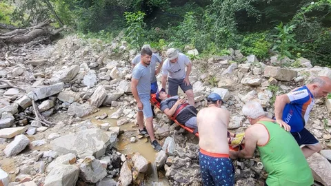 Düzce'de Yaralanan Turist Kurtarıldı