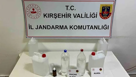 Kırşehir'de Kaçak Alkol Operasyonu
