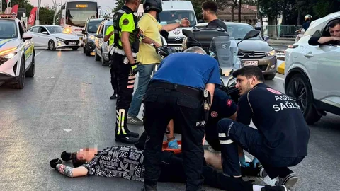 Edirne'de Motosiklet Kazası