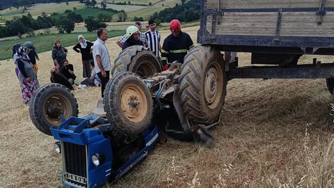 Kastamonu'da Traktör Kazası