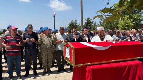 Osmaniye'de Kıbrıs Gazisi Uğurlandı