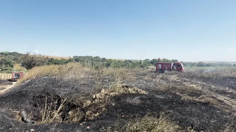 Silivri'de Otluk Alanda Yangın Çıktı