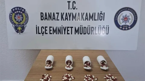 Uşak'ta Uyuşturucu Hap Ele Geçirildi