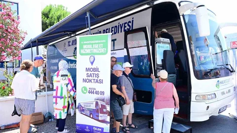 Aydın Didim'de Mobil Halk Ege Et Aracına İlgi