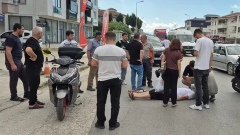 Düzce'de Motosiklet Kazası Yaşandı