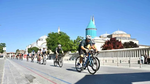 Konya'da Granfondo Bisiklet Yarışı Heyecanı