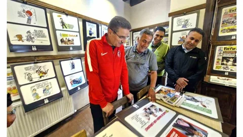 Erzurum'da Karikatür Atölyesi Ziyareti