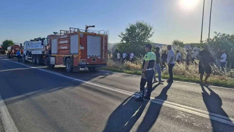 Edirne'de İş Yerinde Yangın Çıktı