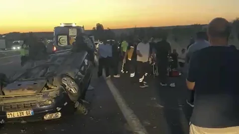 Kırklareli'de Takla Atan Araçta İki Yaralı
