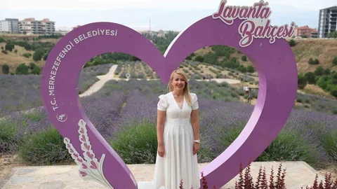 Merkezefendi'nin Lavanta Bahçesi İlgi Görüyor