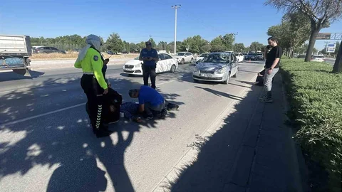 Konya'da Bisikletli Yaralandı