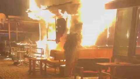 Kırıkkale'de Çay Ocağı Yangını
