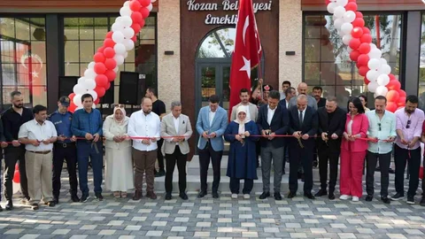 Kozan'da Emeklilere Sosyal Tesis Açıldı