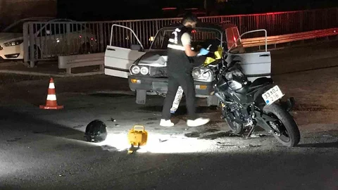 Konya'da Motosiklet Kazası