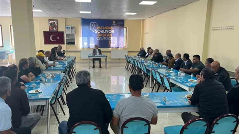 Arpaçay'da Başkanla Buluşma Gerçekleşti