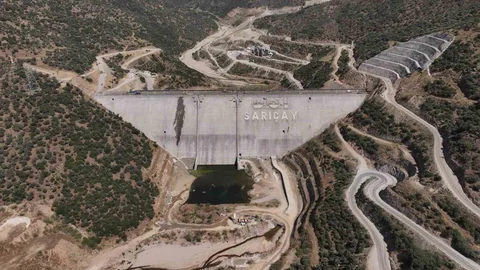 Aydın'da Sarıçay Barajı Çalışmaları Devam Ediyor