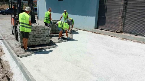 Germencik'te Üstyapı Çalışmaları Başladı