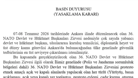 Mersin Valiliği Açıkladı: 2 Temmuz’dan İtibaren Mersin’de Her Türlü Protesto Yasak! 8 Gün Sürecek