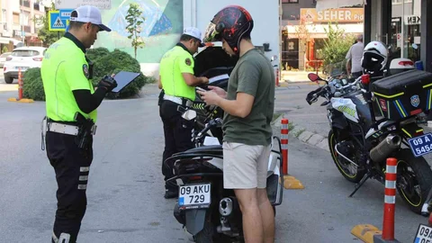 Aydın'da Motosiklet Denetimi Yapıldı